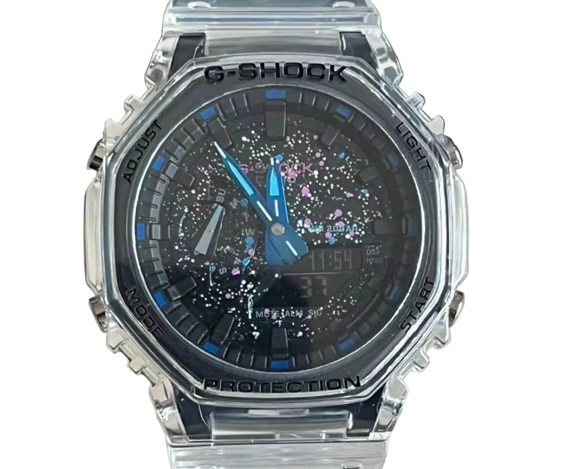 Clear/black blue