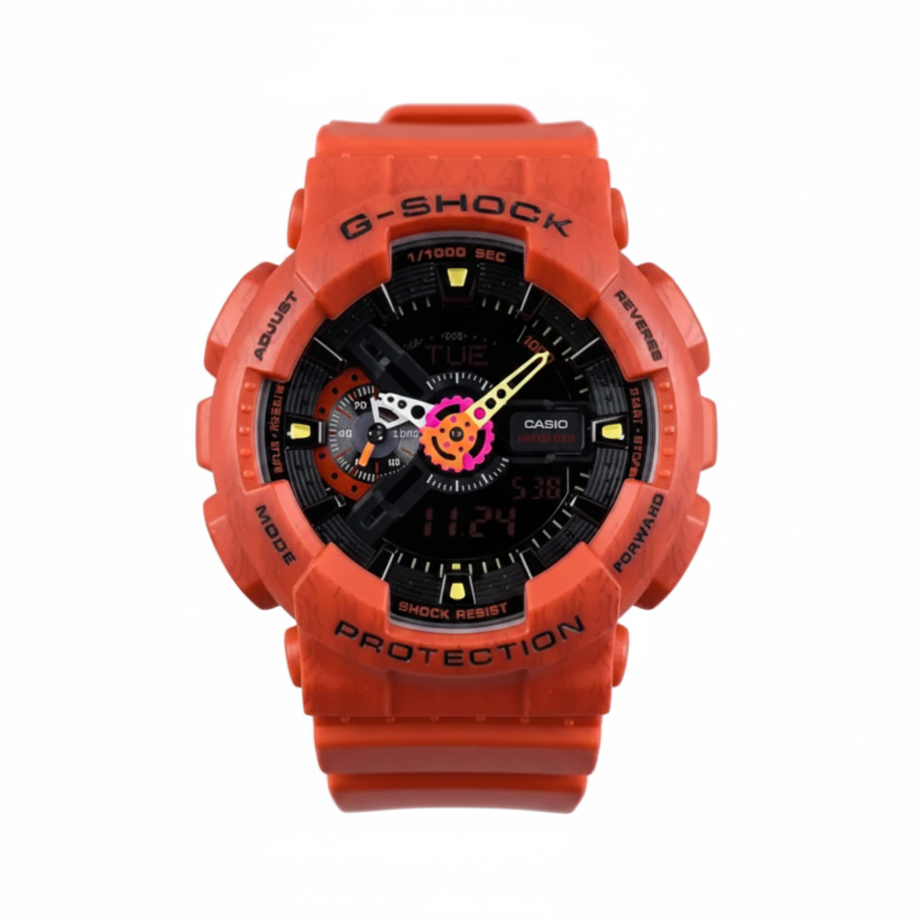 Orange/black