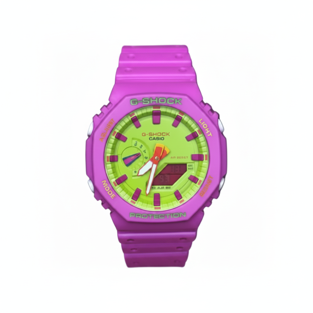 Pink/green