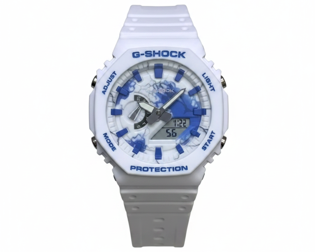 White/blue