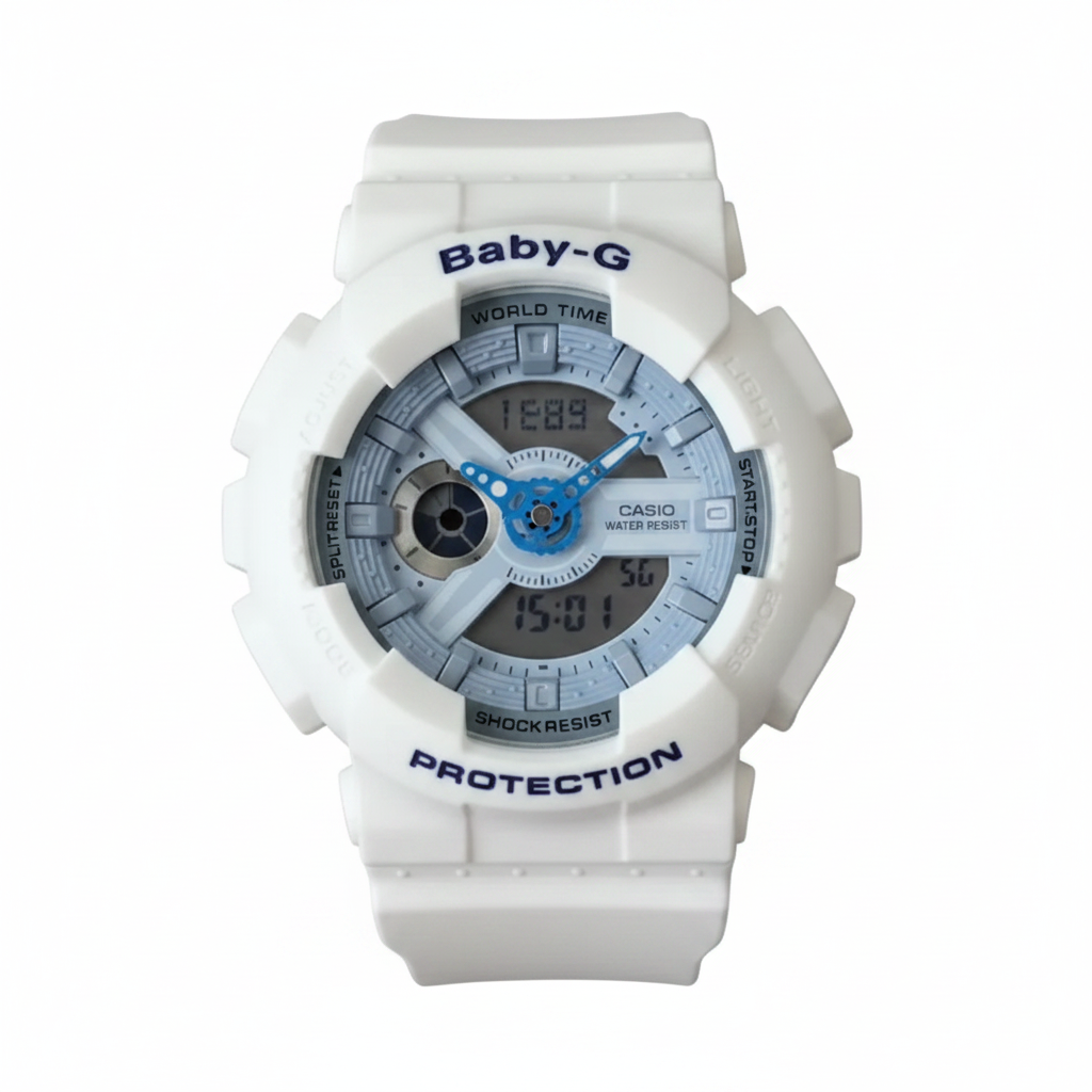 White/blue