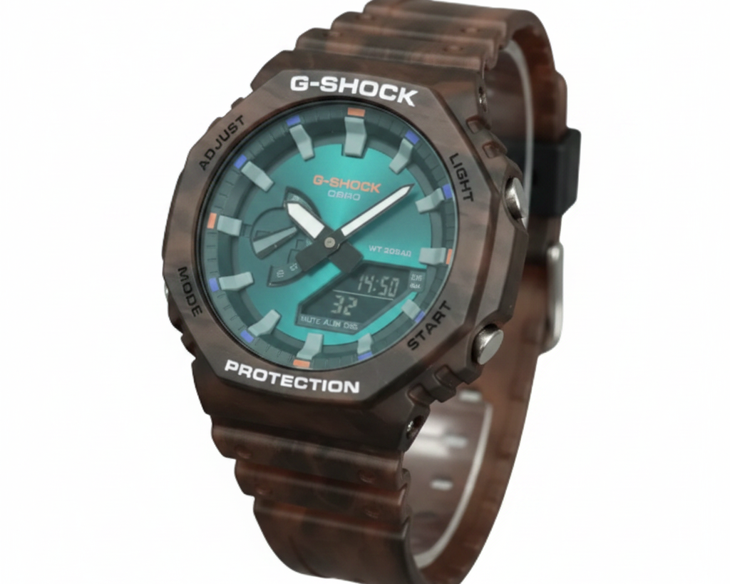 “Realtree” camo brown/teal